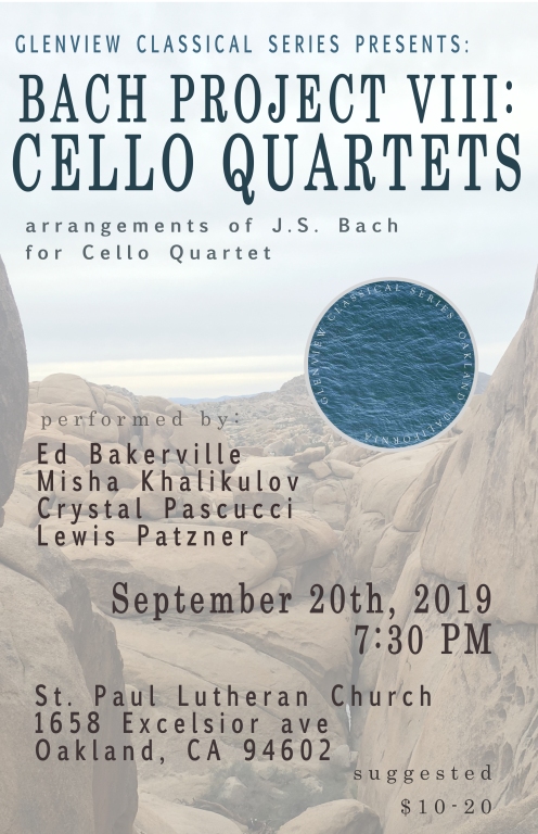 glenview poster cello quartets 92019